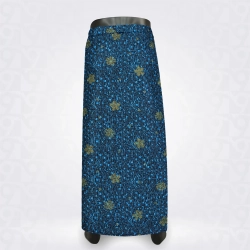 Print Lungi-Darks Sky Blue Butterfly Blue Cotton 